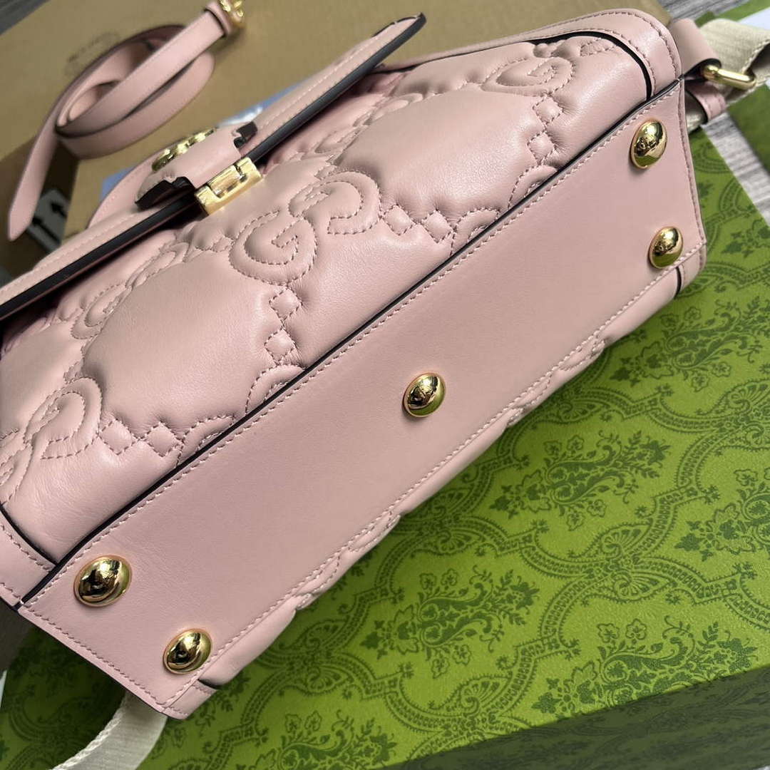 Gucci 736877 GG Matelass¨¦ Handbag Pink