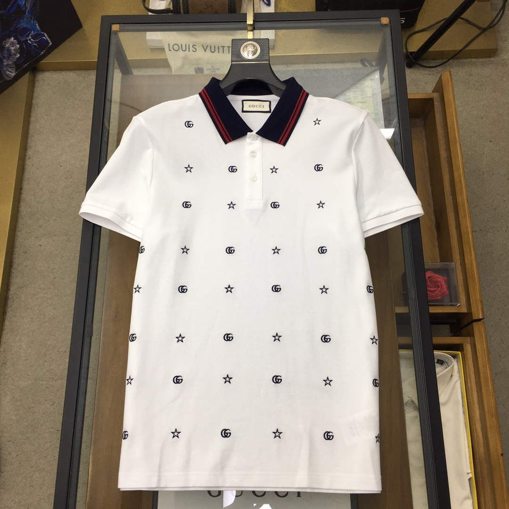 Gucci 737667 Men's Cotton piquet polo shirt G66748
