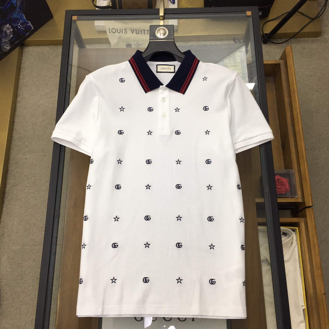 Gucci 737667 Men's Cotton piquet polo shirt G66748