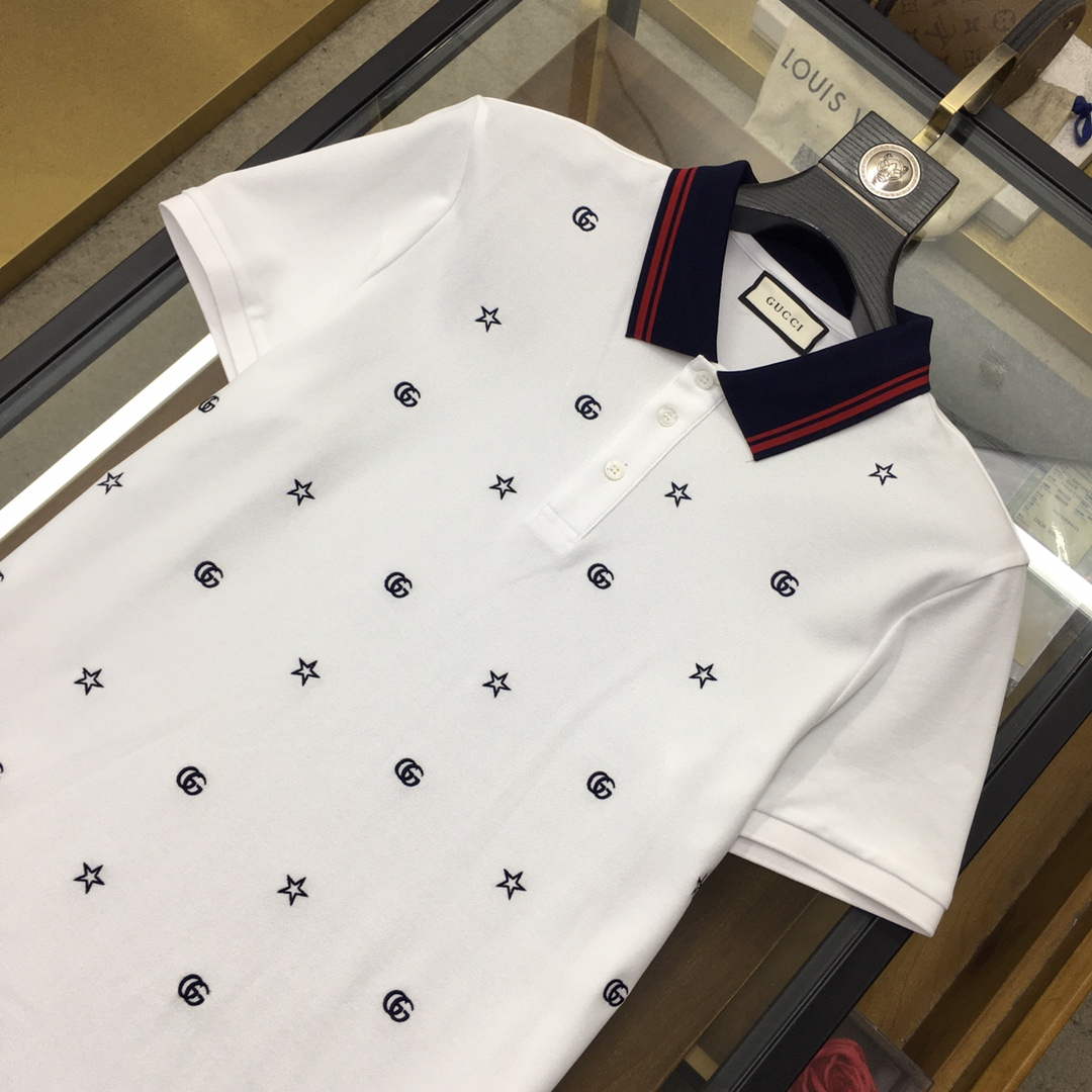 Gucci 737667 Men's Cotton piquet polo shirt G66748