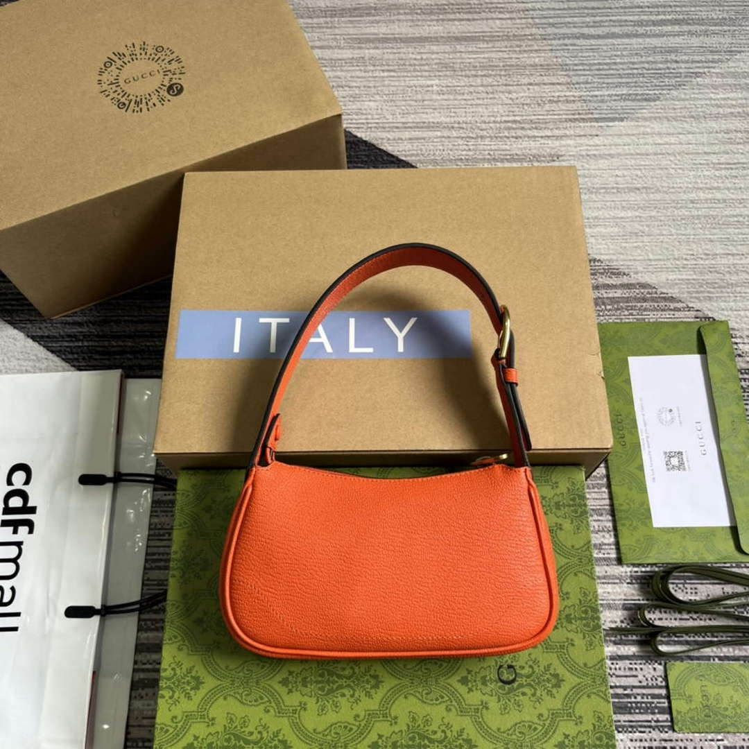 Gucci 739076 Aphrodite Mini Shoulder Bag Orange