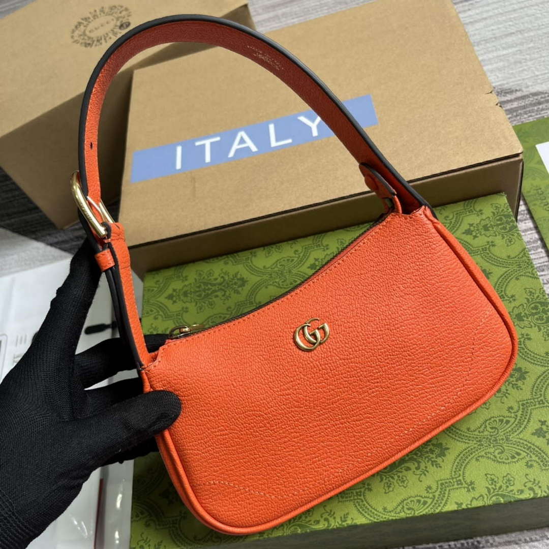 Gucci 739076 Aphrodite Mini Shoulder Bag Orange