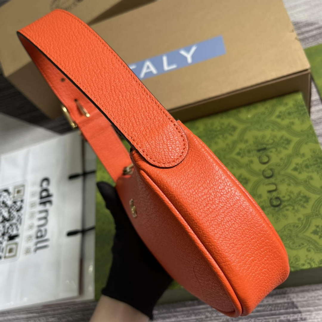 Gucci 739076 Aphrodite Mini Shoulder Bag Orange - Default Title - View 7
