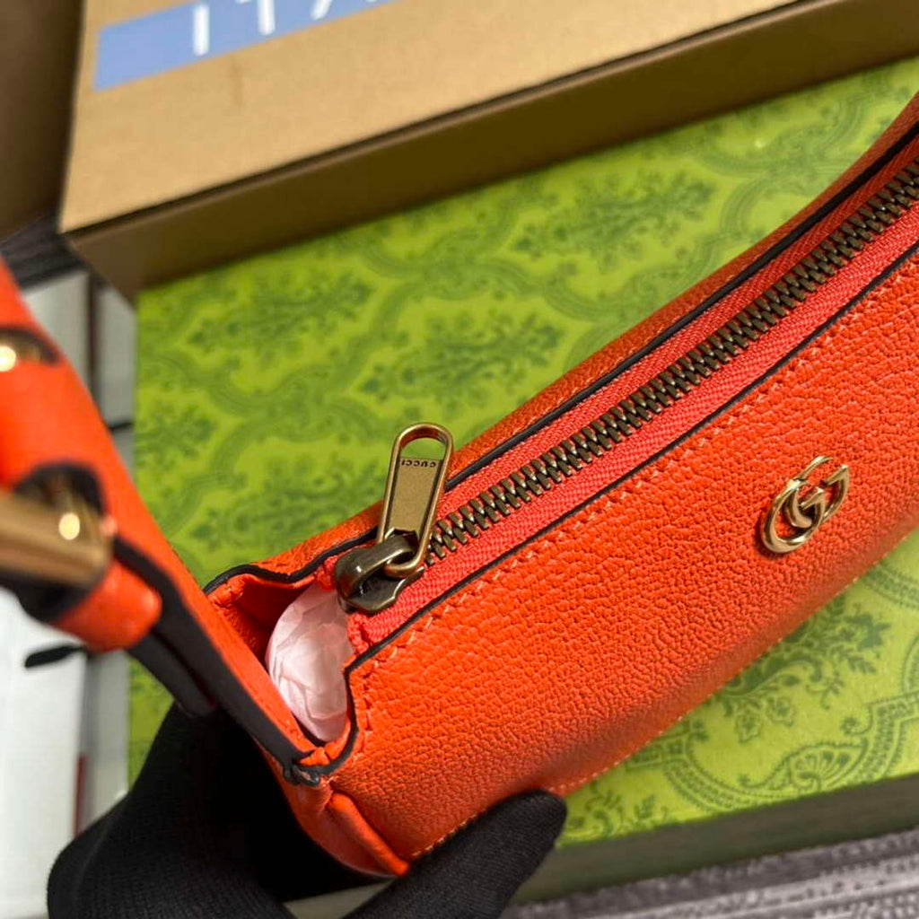 Gucci 739076 Aphrodite Mini Shoulder Bag Orange