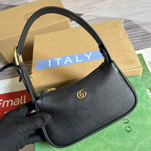 Gucci 739076 Aphrodite shoulder bag with Double G Black - Default Title - View 4