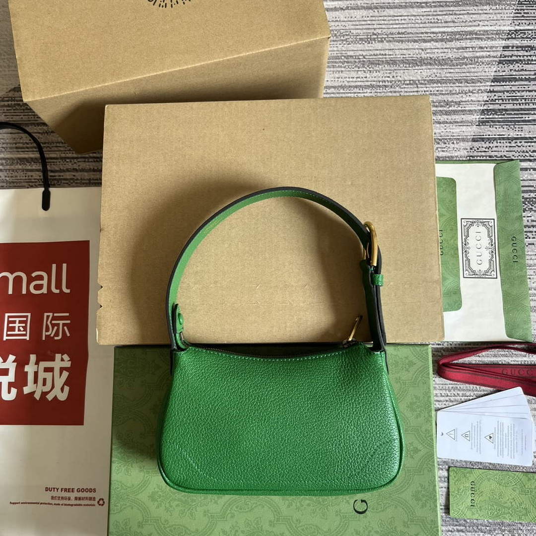 Gucci 739076 Aphrodite shoulder bag with Double G Green - Default Title - View 2