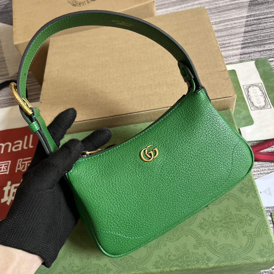 Gucci 739076 Aphrodite shoulder bag with Double G Green - Default Title - View 4
