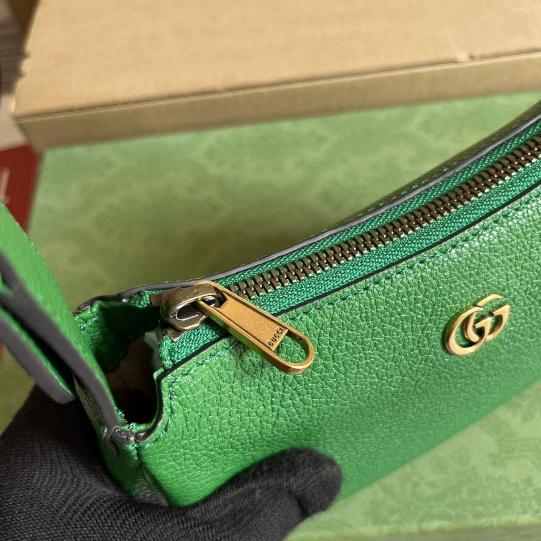 Gucci 739076 Aphrodite shoulder bag with Double G Green - Default Title - View 7