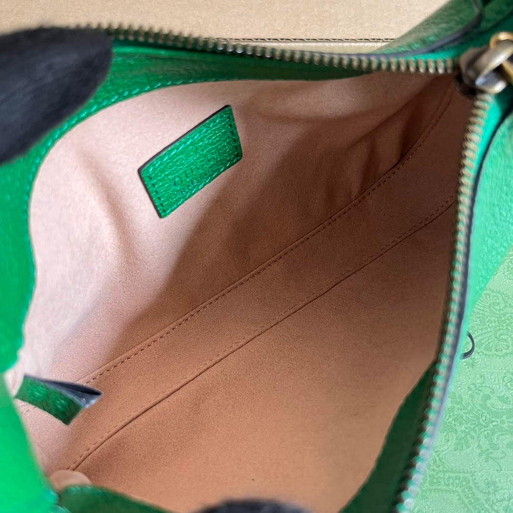Gucci 739076 Aphrodite shoulder bag with Double G Green