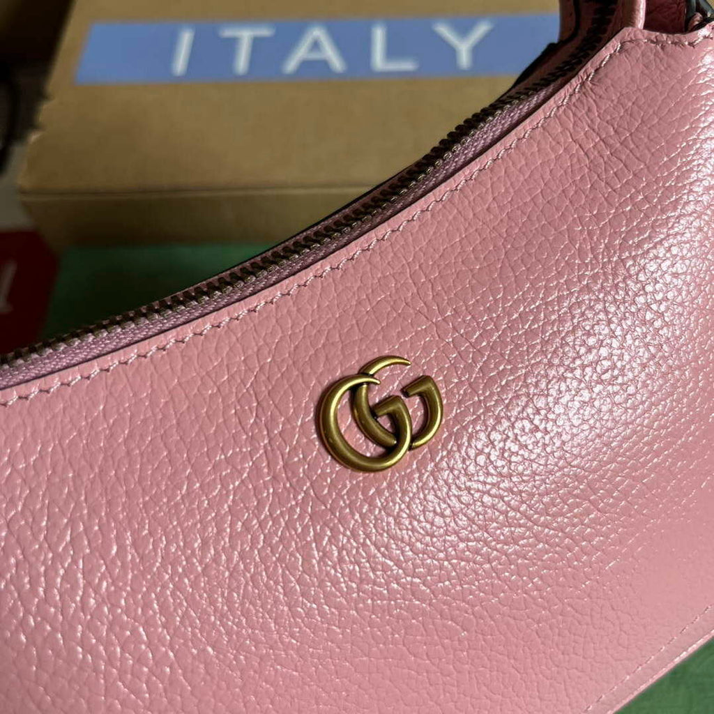 Gucci 739076 Aphrodite shoulder bag with Double G Light pink