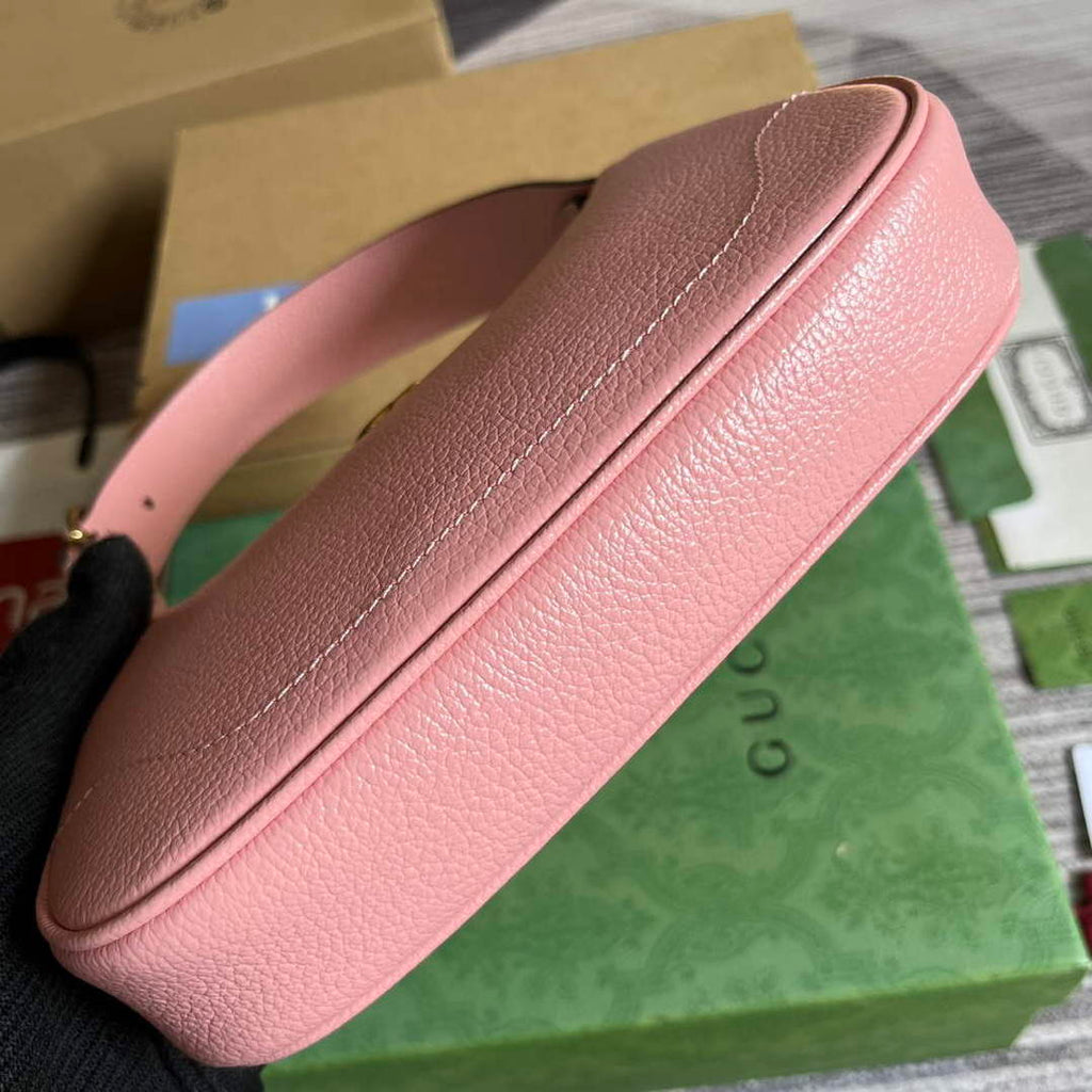 Gucci 739076 Aphrodite shoulder bag with Double G Light pink