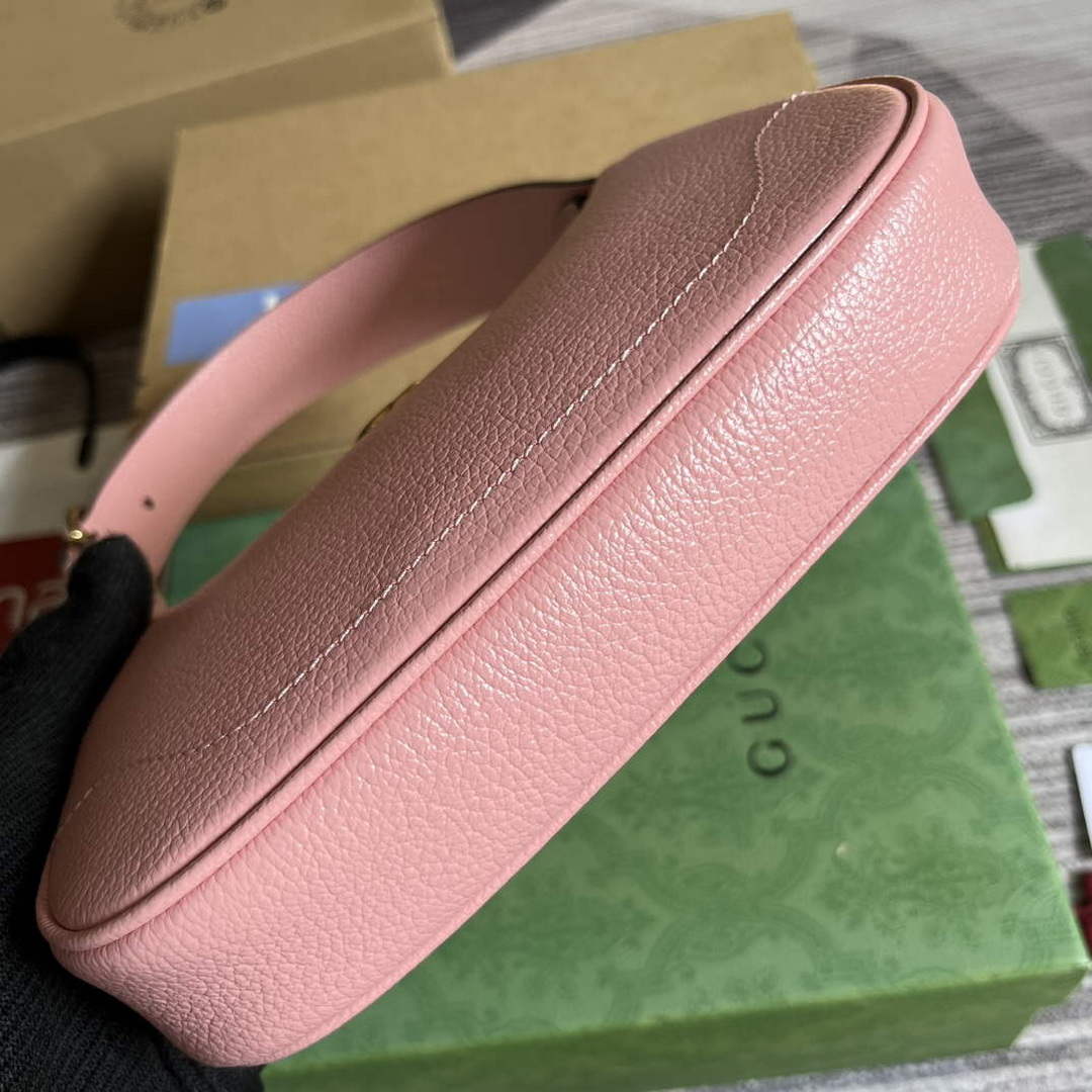 Gucci 739076 Aphrodite shoulder bag with Double G Light pink