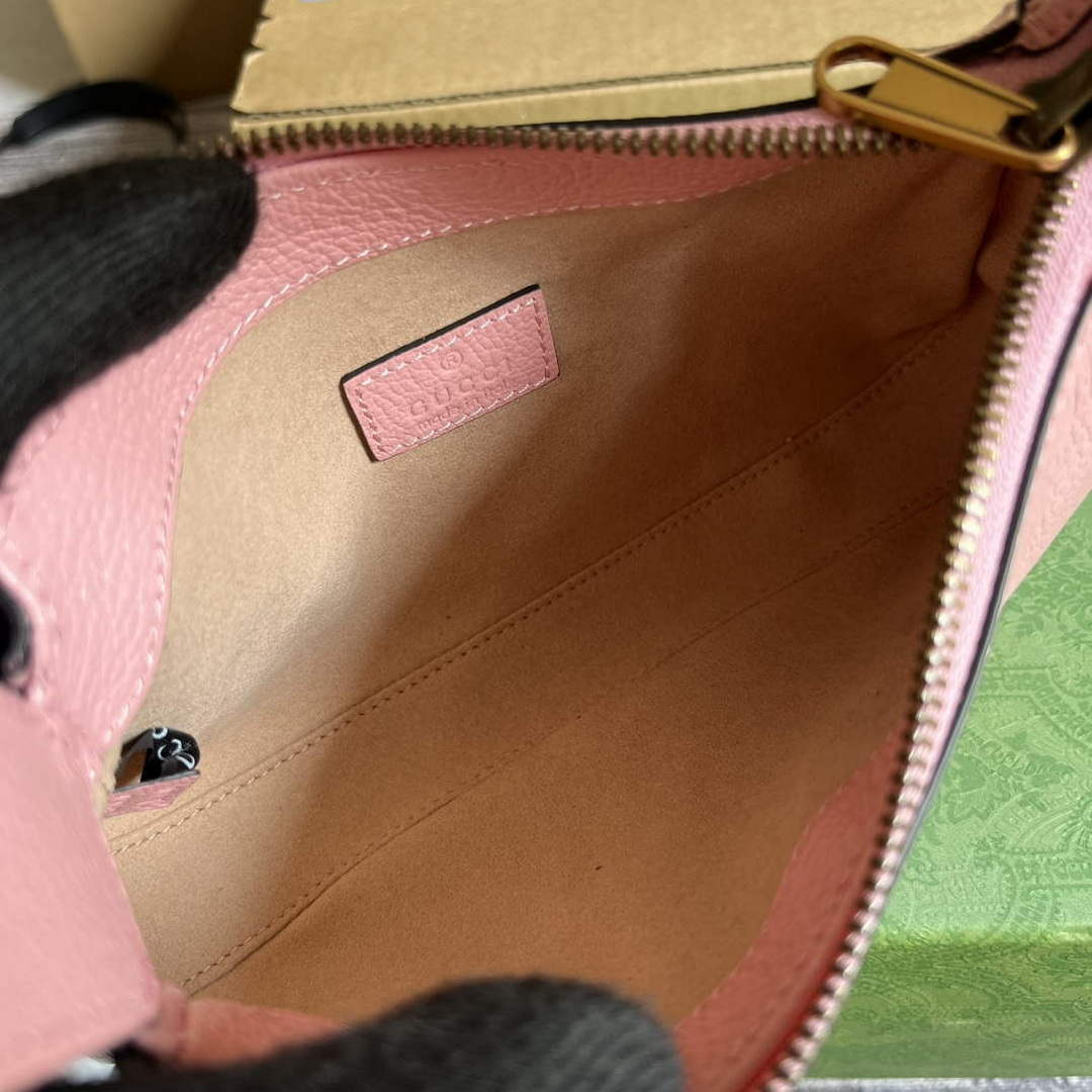 Gucci 739076 Aphrodite shoulder bag with Double G Light pink - Default Title - View 8