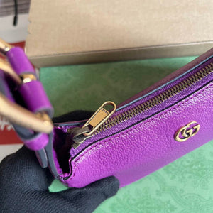 Gucci 739076 Aphrodite shoulder bag with Double G Purple - Default Title - View 5