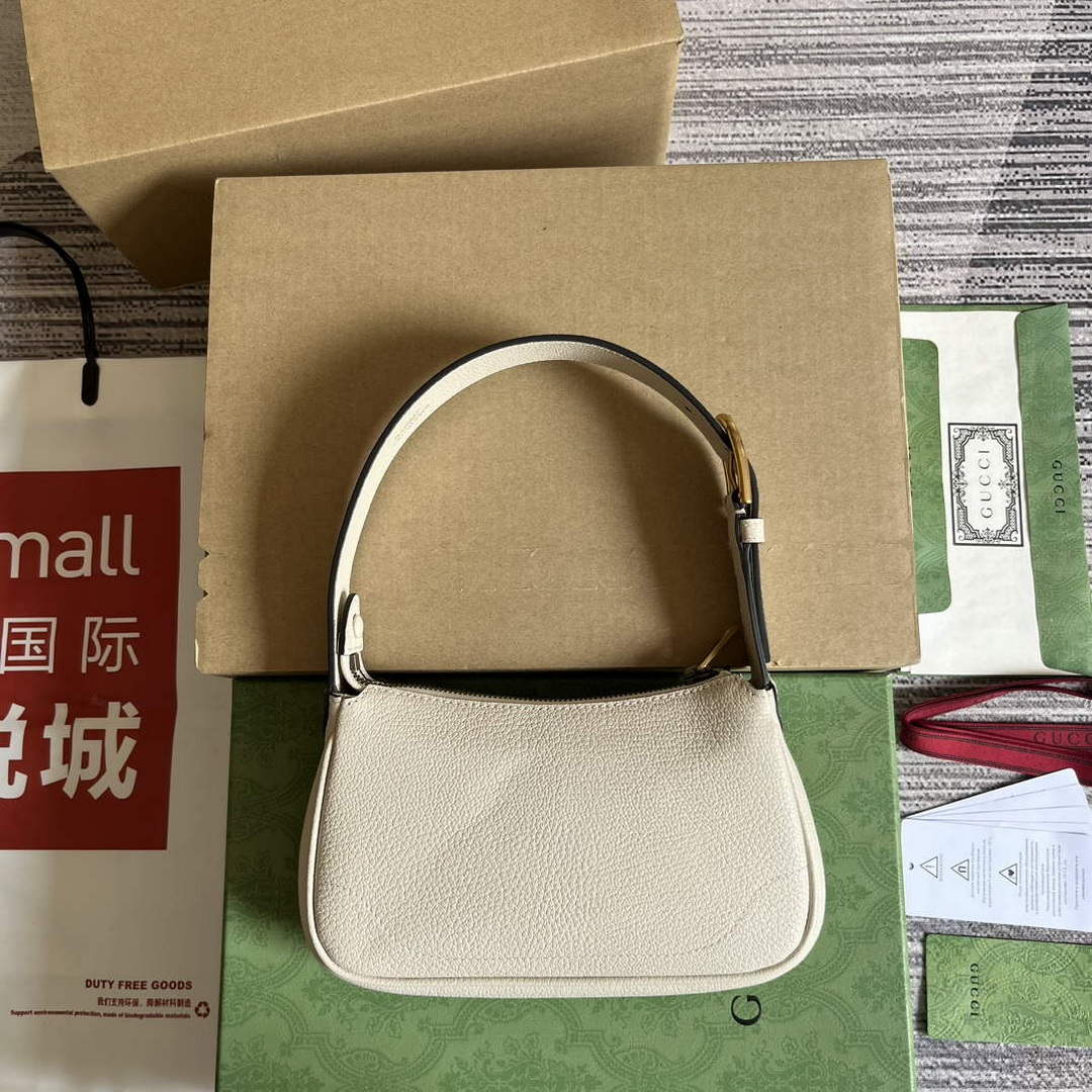 Gucci 739076 Aphrodite shoulder bag with Double G White - Default Title - View 2