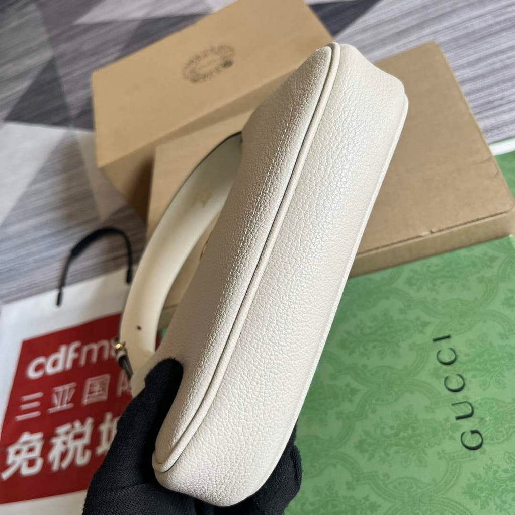 Gucci 739076 Aphrodite shoulder bag with Double G White