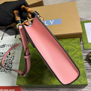 Gucci 739079 Diana Mini Tote Bag Pink leather - Default Title - View 3