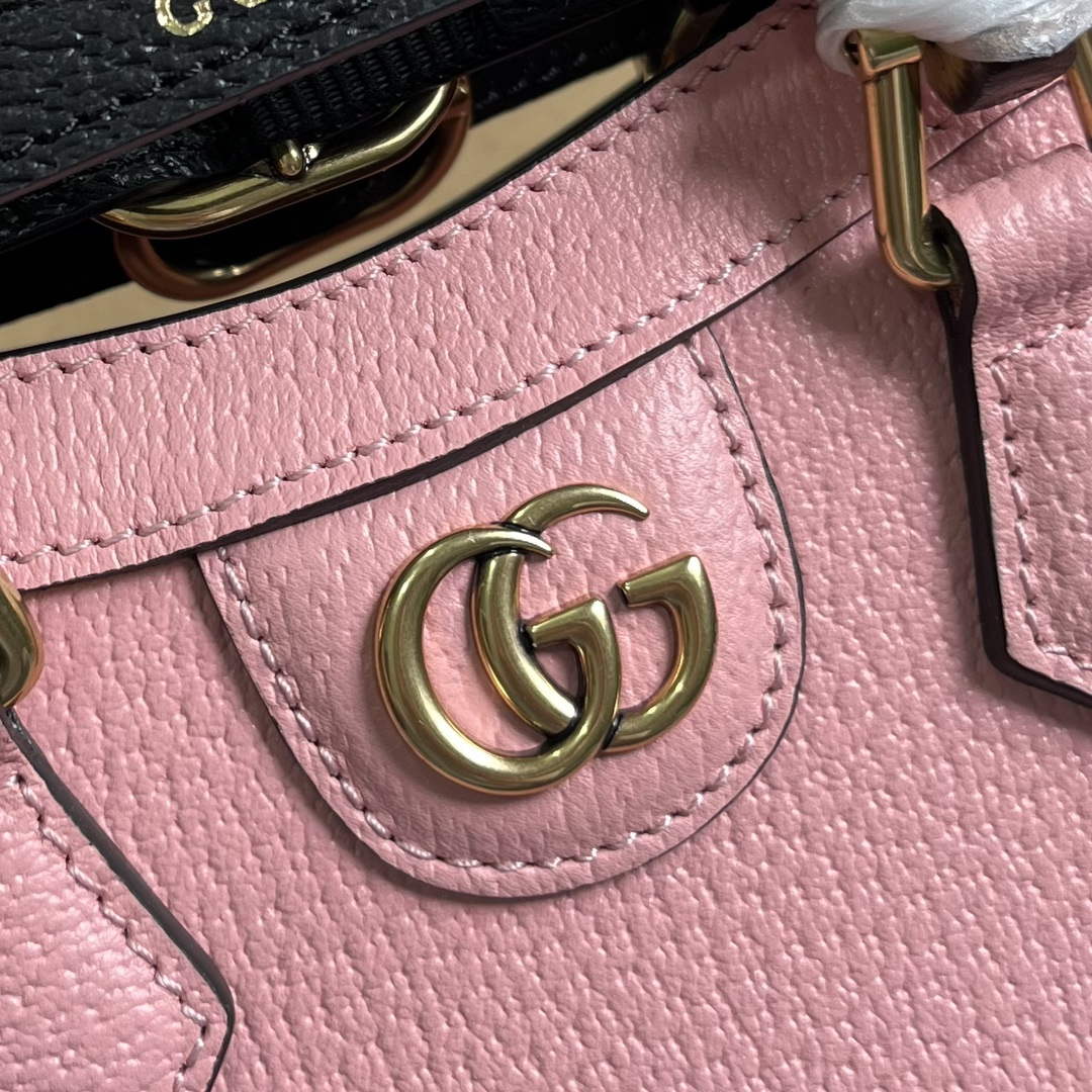 Gucci 739079 Diana Mini Tote Bag Pink leather - Default Title - View 5
