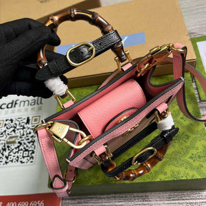 Gucci 739079 Diana Mini Tote Bag Pink leather - Default Title - View 7