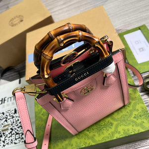 Gucci 739079 Diana Mini Tote Bag Pink leather - Default Title - View 8