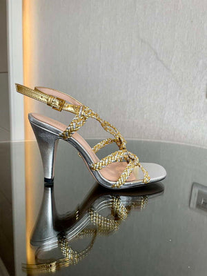 Gucci 739098 Women's crystal Interlocking G sandal G56300 - 35 - View 6