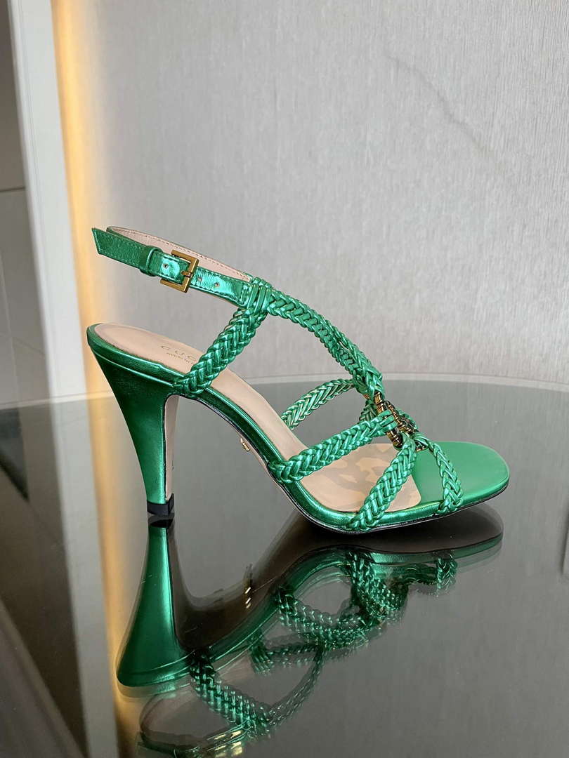 Gucci 739098 Women's crystal Interlocking G sandal G56303 - 35 - View 4