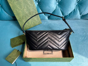Gucci 739166 GG Marmont shoulder bag Black - Default Title - View 2