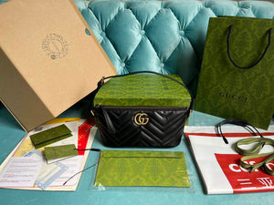 Gucci 739166 GG Marmont shoulder bag Black - Default Title - View 9