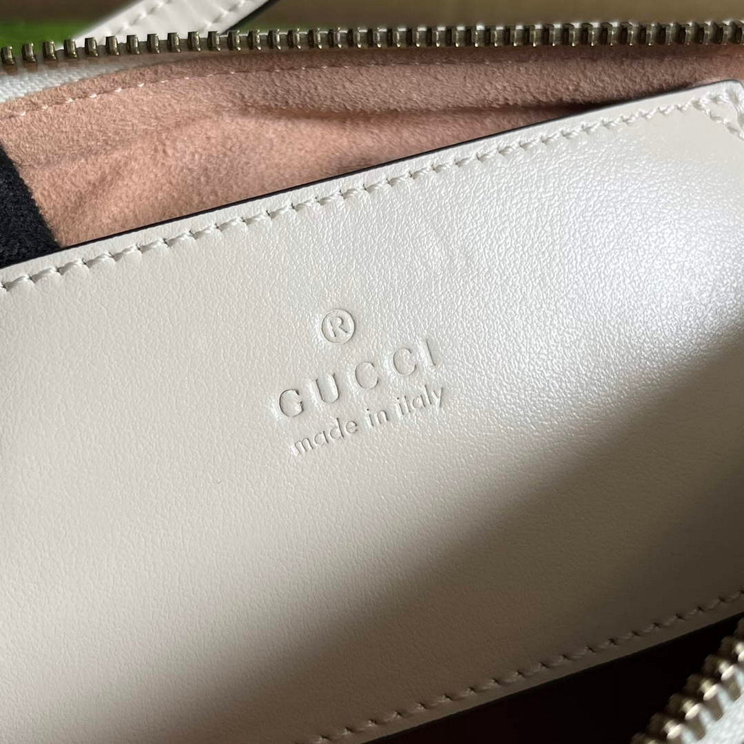 Gucci 739166 GG Marmont shoulder bag White
