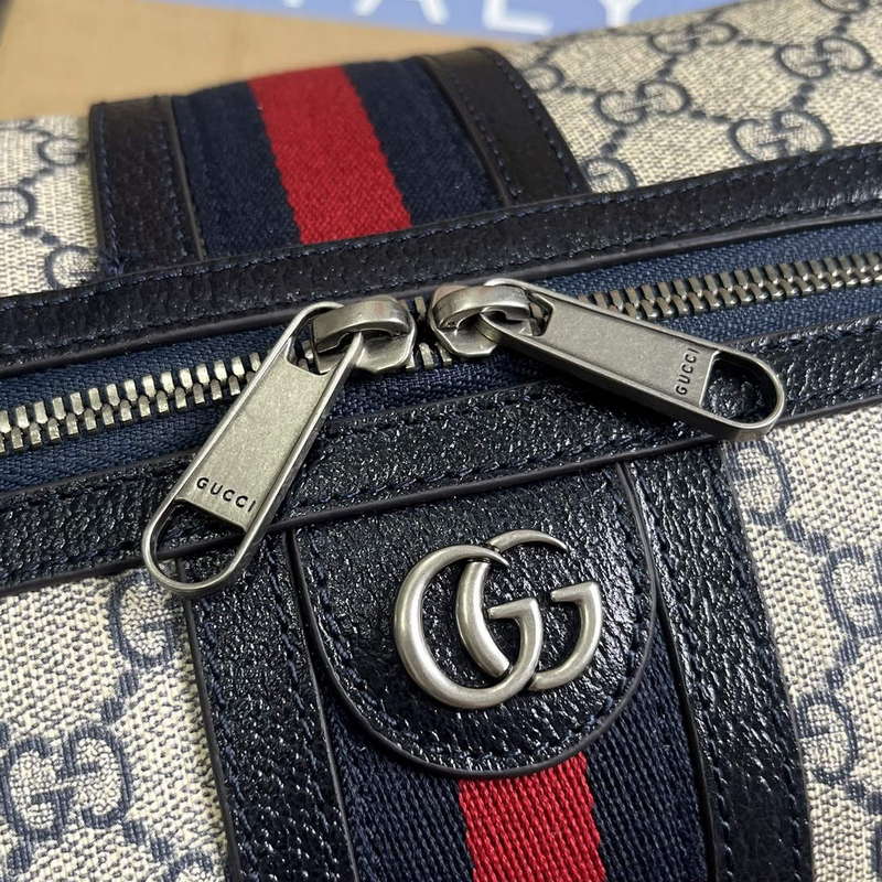 Gucci 739391 Gucci Savoy Toiletry Case Blue - Default Title - View 5