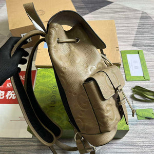 Gucci 739503 Jumbo GG Small Backpack Taupe - Default Title - View 3