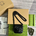 Gucci 739599 GG Marmont Belt Bag Black - Default Title - View 1