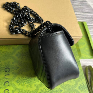 Gucci 739599 GG Marmont Belt Bag Black - Default Title - View 3