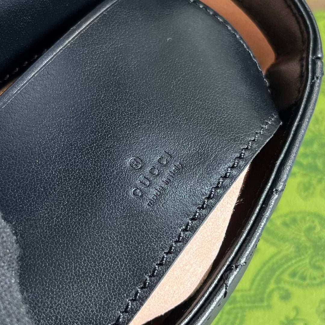 Gucci 739599 GG Marmont Belt Bag Black