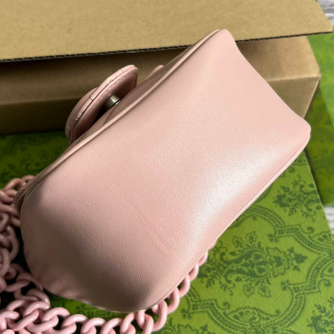 Gucci 739599 GG Marmont Belt Bag Light pink
