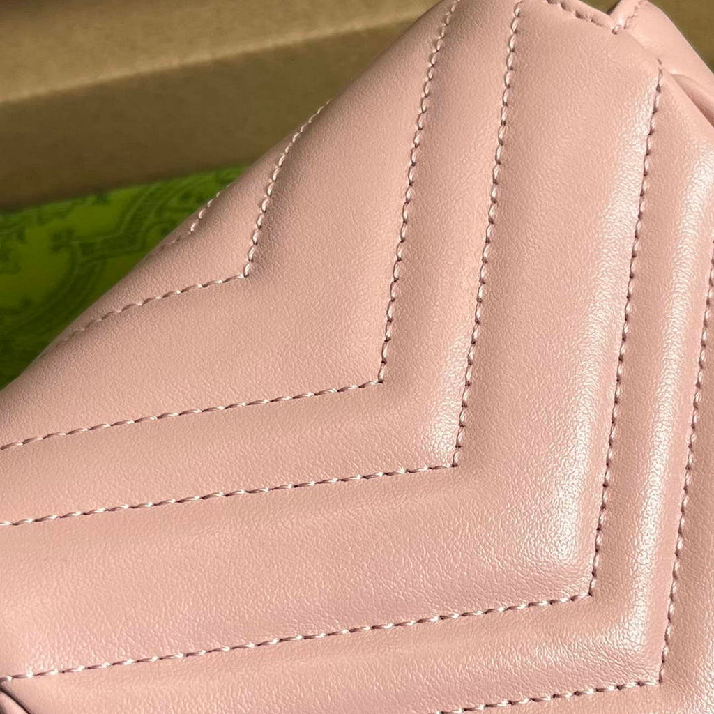 Gucci 739599 GG Marmont Belt Bag Light pink