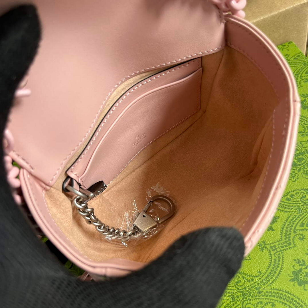 Gucci 739599 GG Marmont Belt Bag Light pink
