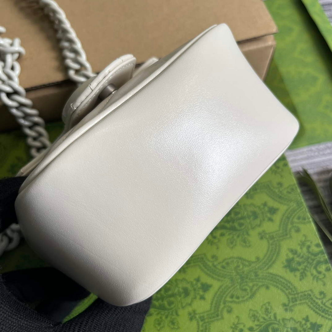 Gucci 739599 GG Marmont Belt Bag White - Default Title - View 4