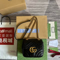 Gucci 739682 GG Marmont Matelass¨¦ mini tote bag Black