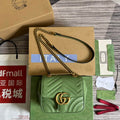 Gucci 739682 GG Marmont Matelass¨¦ mini tote bag Light green