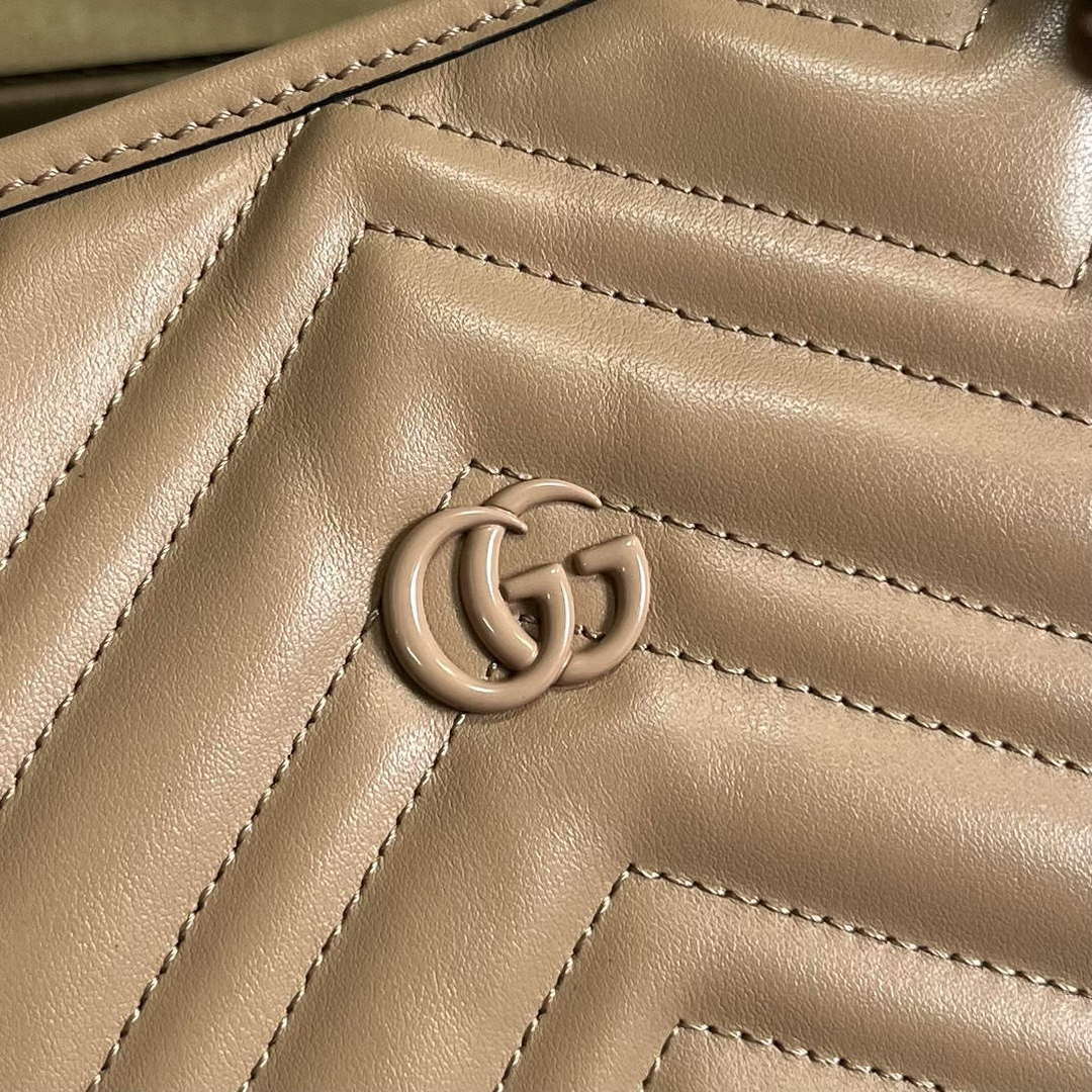 Gucci 739684 GG Marmont Large Tote Bag Rose beige - Default Title - View 5