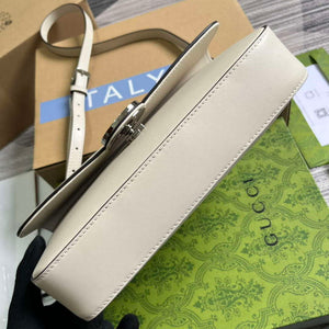 Gucci 739721 Petite GG Small Shoulder Bag White - Default Title - View 6