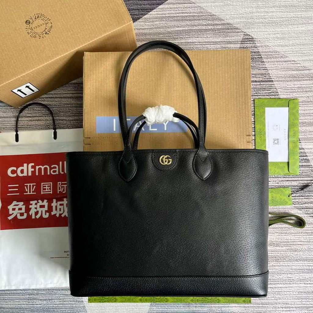 Gucci 739730 Ophidia Medium Tote Bag Black leather