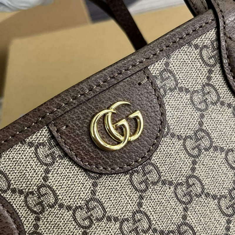 Gucci 739730 Ophidia Medium Tote Bag Brown canvas