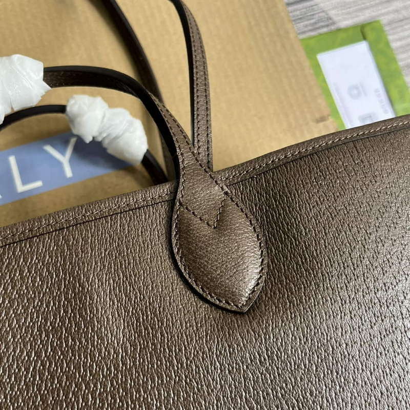 Gucci 739730 Ophidia Medium Tote Bag Brown leather - Default Title - View 5