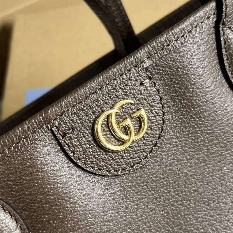 Gucci 739730 Ophidia Medium Tote Bag Brown leather - Default Title - View 6