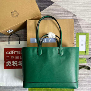 Gucci 739730 Ophidia Medium Tote Bag Green leather - Default Title - View 2