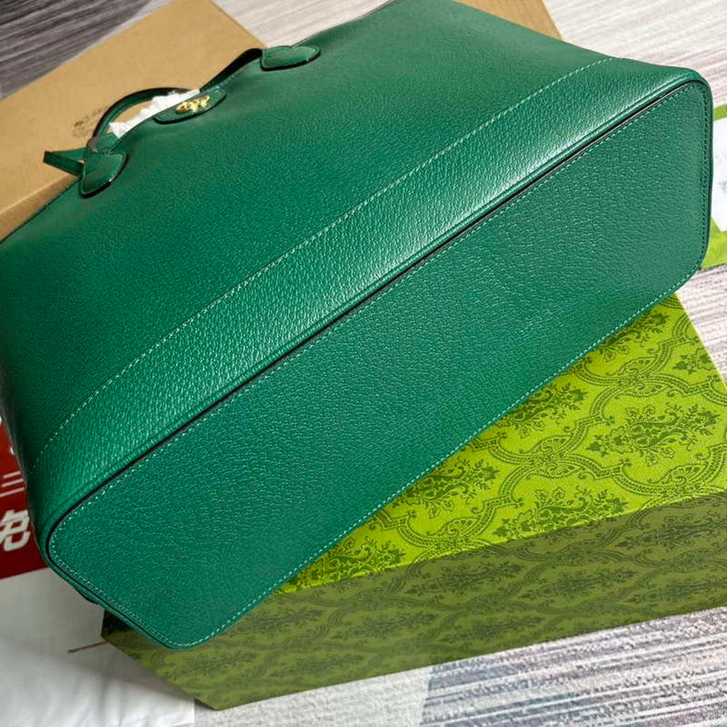 Gucci 739730 Ophidia Medium Tote Bag Green leather