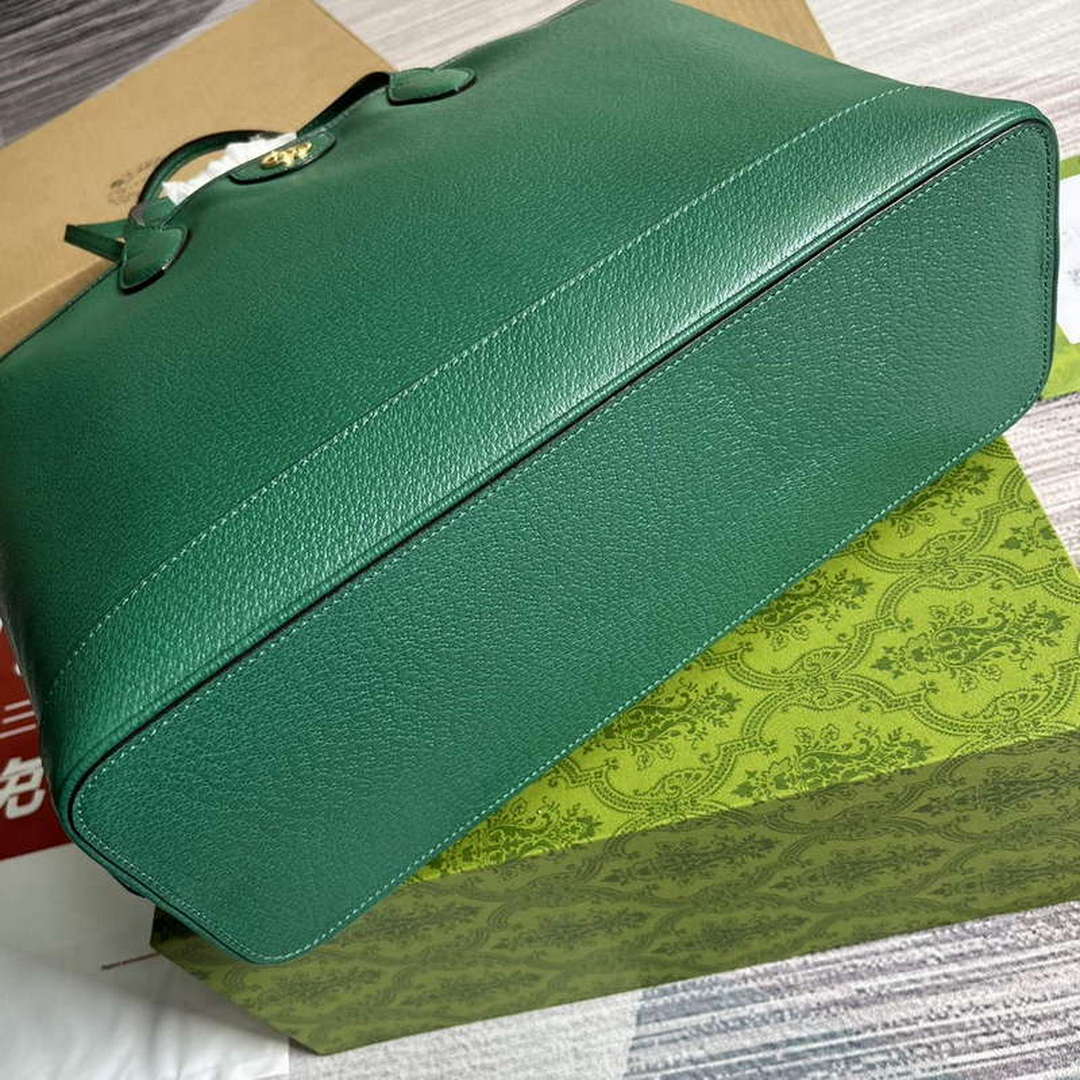 Gucci 739730 Ophidia Medium Tote Bag Green leather - Default Title - View 7
