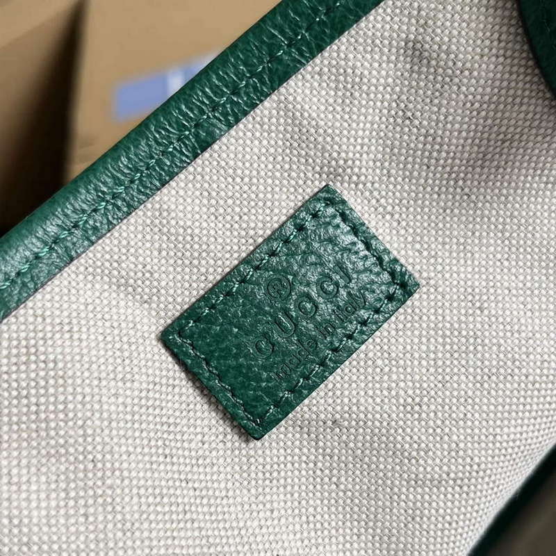 Gucci 739730 Ophidia Medium Tote Bag Green leather - Default Title - View 9